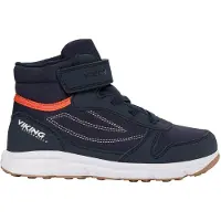 Viking Hovet Mid 1V WP Kinder Sneaker, Navy, 23, Kinderschuhe