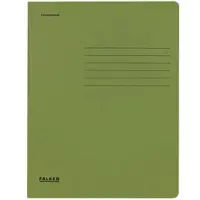 Falken 80004161 25x Einschlagmappe für DIN A4, 320g/m2 Manila-RC-Karton, mit 3 Klappen - Grün