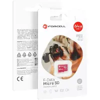Forcell F-DATA Speicherkarte 64GB UHS-I U3 Klasse 10