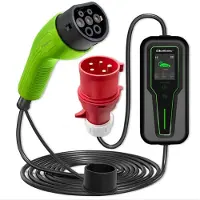 Qoltec Ev 2-in-1 Type2 Adjustable Cee 5 Pin 11kw 230v Elektroauto-ladegerät 5 M