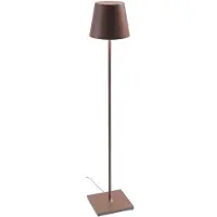 Zafferano - Poldina Corten Stehleuchte 230V mit dimmbarem Stehleuchte 28x150cm - Modernes Design aus Aluminium