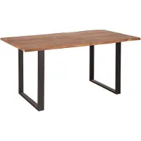 Riess Massivholz Esstisch MAMMUT 160cm Wild-Akazie Industrial Design 2,6cm Tischplatte Esszimmertisch Konferenztisch Tisch