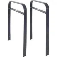 Baumarktplus 2x Fahrradanlehnbügel 115 x 76 cm Flachstahl 13 mm Anthrazit Typ H