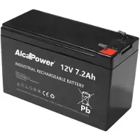 Alcapower 12V 7,2Ah AGM-Akku, versiegelt, wiederaufladbar - Ideal für Alarmanlagen, USV-Anlagen und Spielzeug - Faston T1-Anschluss