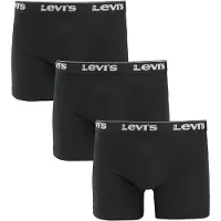 Levi's Herren Boxershorts, 3er Pack - Repeat Logo Boxer Brief 3P, Logobund, Baumwoll-Stretch, einfarbig