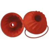Schneider Einzelne Silikon-Backform, Gugelhupf, rot 115097 , Höhe: 110 mm, Ø 220 mm