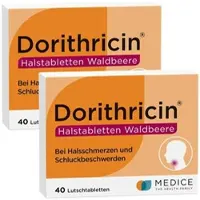 MEDICE Dorithricin Waldbeere Doppelpack 2X40 St