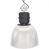 Steinhauer Hängeleuchte - silber - Clearvoyant - kunststoff metall - Ø 42cm - E27 - 7695ZW - Anne Lighting