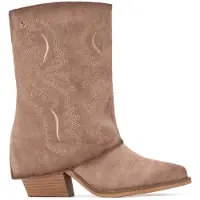 Xti für Damen. 14447001-BEIGE Stiefel 144470 braun (39), 3 bis 5 cm, Keine, Lässig