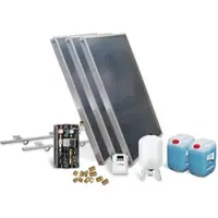 SUNEX Solar-Paket Brauchwasser 3x AMP 2.0 Flachkollektor 6,03 qm Schrägdachmontage