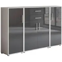 Mid.You Aktenschrank Office Edition Sw Set 16 Grau