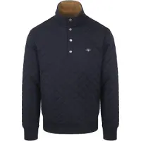 Gant Quilted Mocker Pullover Navy