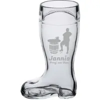 Luxentu Bierstiefel 0,5l mit Gravur - Spielerstammtisch