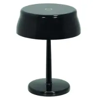 Zafferano Sister Light Mini Wi-Fi Smart LED-Tischlampe, Perlschwarz, wiederaufladbar und dimmbar - 2200-2700-3000-4000 K, 3,2 W, Höhe 17 cm