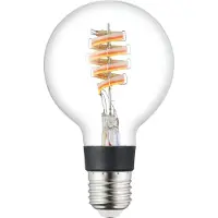 Eglo CONNECT-Z E27 LED G80 – Smarte Globelampe mit Spiral und RGB, Zigbee, Matter & Thread