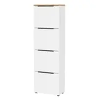Uno Primo Schuhschrak Groven ¦ weiß ¦ Maße (cm): B: 53 H: 171 T: 30.0