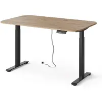 Vicco höhenverstellbarer elektrischer Schreibtisch Elevate Schwarz/Artisan 140 x 80 cm 2 Motoren, Model 58667