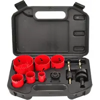 AWTOOLS Set mit 8 Bimetall-Lochsägen