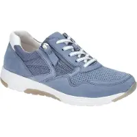 Gabor ROLLINGSOFT Damenschuhe - sportliche Schnür- Halbschuhe blau Freizeit NEU