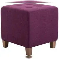 Proregal CHEFGASTRO Sitzhocker ZION antik-hell HxBxT 46x45x45cm Stoff Lila