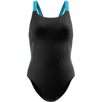 Speedo - Women's Solid Boom Leaderback One Piece - Badeanzug Gr 40 grau