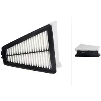Hella Luftfilter-Einsatz 210 x 178 mm passend für RENAULT TWINGO