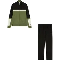 Champion 2tlg. Trainingsanzug in Schwarz/ Khaki - XL