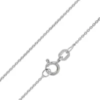 Trendor 21238 Damen-Halskette 925 Silber Rhodiniert Feine Anker Collierkette