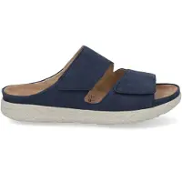 Hartjes Slipper Groove Natur Damen Steel Blue-Schuhgröße 37