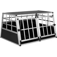 Casaria Cadoca Hundetransportbox XL 89x70x51cm Alu