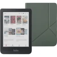 KOBO Clara Colour Schwarz + Sleep Cover Grün