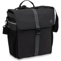 Gazelle NEW Fahrradtasche Einzeln für Gepäckträger Schwarz-Grau 18,5 l