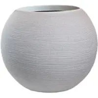 Divina Garden - Harzvase für Pflanzen im Innen- und Außenbereich, runde Designkugel, D.40x33h, Botticelli Beige