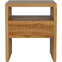 Vente-unique Nachttisch Revuka Naturfarben Hell 45 cm