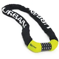 Urban Security Ur890 Combination Kettenschloss Gelb 100 cm Gelb 100 cm
