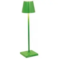 Zafferano Poldina Pro Micro Apple Green LED-Tischleuchte, wiederaufladbar und dimmbar mit einer Akkulaufzeit von bis zu 12 Stunden