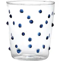 Zafferano Partybecher, blaues Glas, 45 cl, Set mit 6 Glasteilen