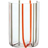 Zafferano - Tirache -Glas aus zweifarbigem rotgrauem Borosilikatglas, Schachtel mit 6 Stück