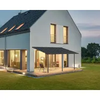 Palram Pergola 16,7m² anthrazitgrau 705601