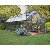 Palram - Canopia Aluminium Gewächshaus Balance 820 Anthrazit 607x229 cm