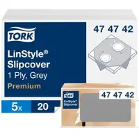 Tork Dug Stikdug Tork LinStyle 80x80 cm Gr?,5 pk x 20 stk/krt