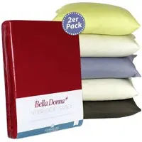 Formesse Bella Donna Interlock-Jersey Kissenbezug 2er Pack 1B Ware 2x 80x80 cm | arabica - braun