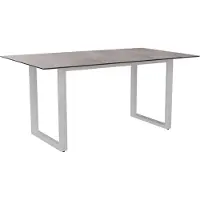 Stern Kufentisch Aluminium/Silverstar