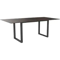 Stern Kufentisch Aluminium/Silverstar