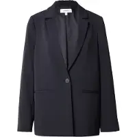 Comma Jackenblazer , Damen, Gr. 46, navy, Web, Obermaterial: 97% Polyester, 3% Elasthan, unifarben, oversize Po-bedeckend, tiefer V-Ausschnitt, Blazer Jackenblazer, Oversize-Blazer