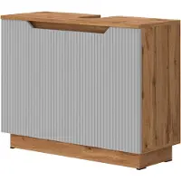 Vicco Waschbeckenunterschrank Lotta Grau 79.6 x 62.1 cm mit 2 Türen, Model 58522