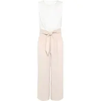 Betty & Co Jumpsuit "Jumpsuit ohne Arm", Damen, Gr. 46, EURO, beige (patch nature, cream), Obermaterial: 100% Polyester PES., Overalls Jumpsuit