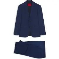 HUGO Extra Slim-Fit Zweiteiler aus Woll-Mix Grösse 102