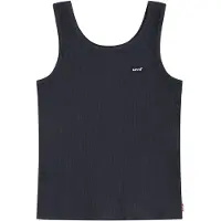 Levi's Ripptanktop KIDS "LVG MEET AND GREET RIBBED TANK", Mädchen, Gr. 5 (110), schwarz, Obermaterial: 95% Baumwolle, 5% Elasthan, Rundhals, Tops Ripptanktop, for GIRLS