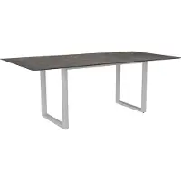 Stern Kufentisch Aluminium/Silverstar